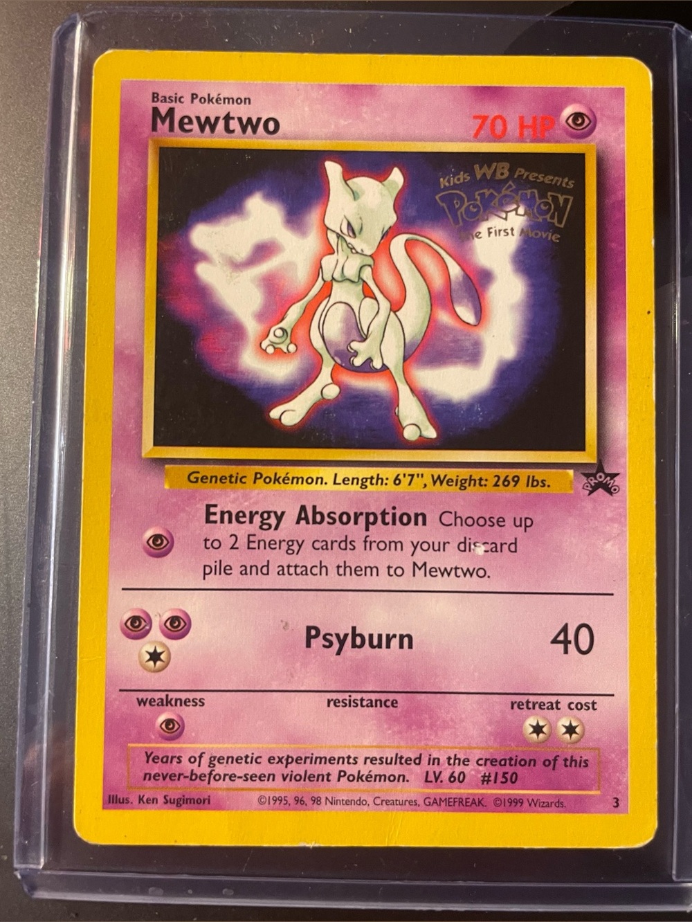 Mewtwo #3 Promo Pokémon card